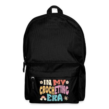 In my Crocheting Era - Rucksack - Schwarz - Vorne