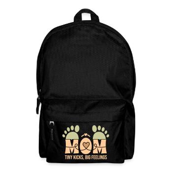 Kleine Tritte, große Gefühle – Die Bindung einer Mutter - Rucksack - Schwarz - Vorne