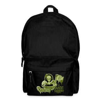 Alien Ufo Graffiti Graphic - Backpack - black - Front