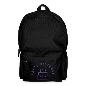 ALLES GUTE ZUM GEBURTSTAG. ALLES GUTE ZUM GEBURTSTAG. JAHRESTAG. - Rucksack - Schwarz - Vorne