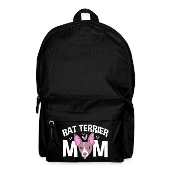 Rat Terrier - Rucksack - Schwarz - Vorne