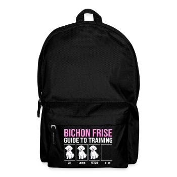 Bichon Frise - Rucksack - Schwarz - Vorne