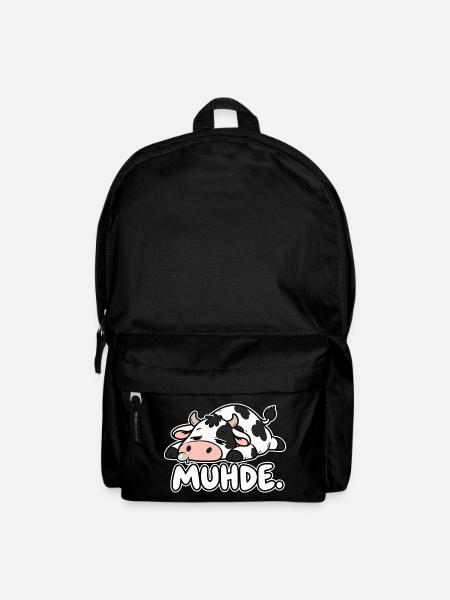 MUHDE. - müde Kuh - Rucksack - Schwarz