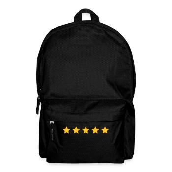 5 Sterne Bewertung 100% gut - Rucksack - Schwarz - Vorne