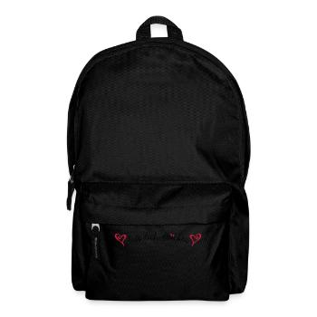Lass Dich Drücken - Rucksack - Schwarz - Vorne