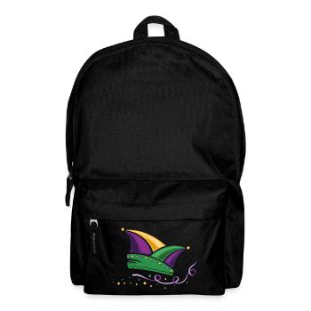 Narrenkappe Mardi Gras New Orleans Karneval - Rucksack - Schwarz - Vorne
