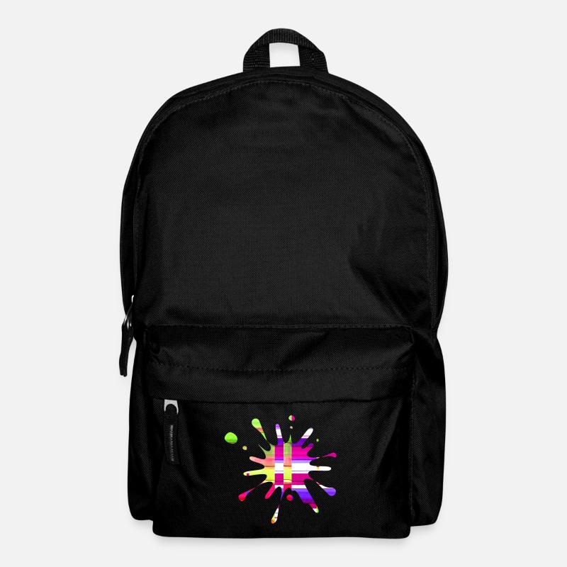 Splashes of colour4 - Backpack - black