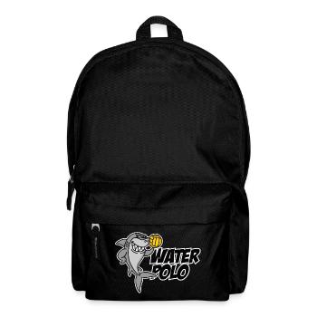 Lustig Wasserball Hai Water Polo Wasserballspieler - Rucksack - Schwarz - Vorne