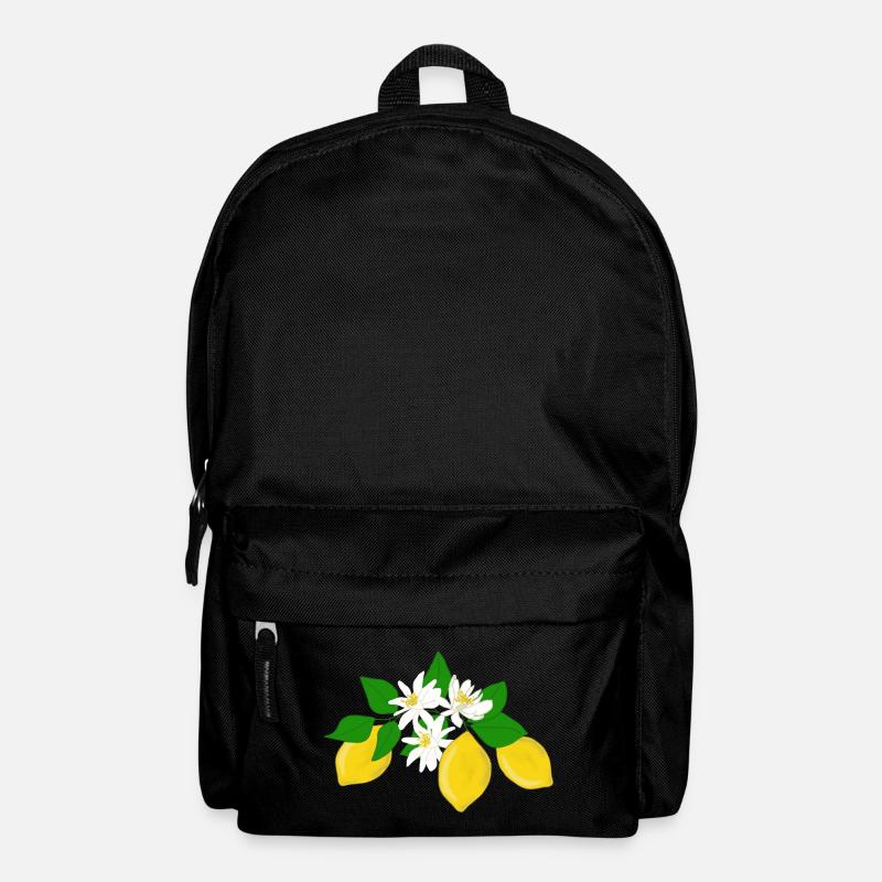Citrons, fleurs de citron - Sac à dos - noir