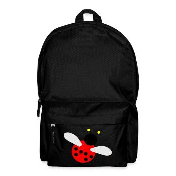 Ladybug with colorful dots and wings - Backpack - black - Front