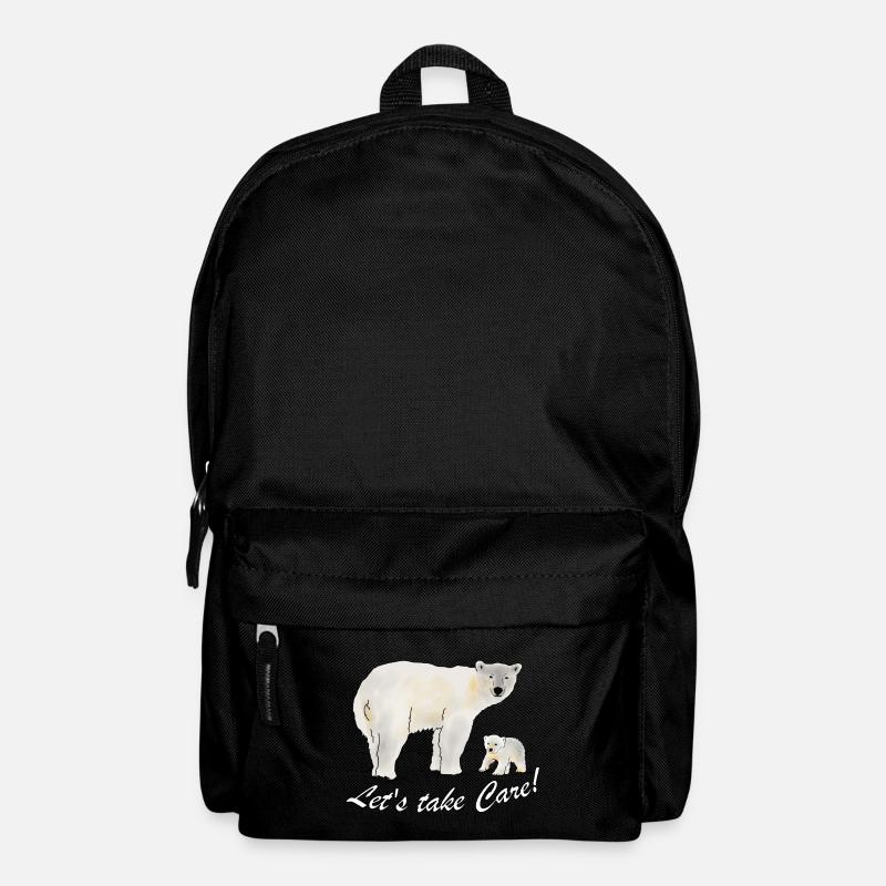 Eisbär, Klima, Umweltschutz - Rucksack - Schwarz