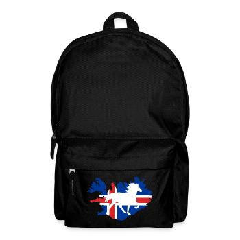Icelandic horse flag icelandic horse riding gift - Backpack - black - Front