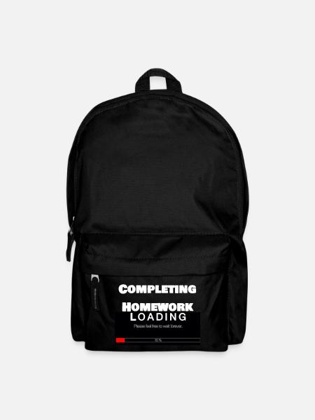 Barre de chargement défilante Université Funny Print - Sac à dos - noir