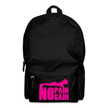 Silhouette de musculation No Pain No Gain - Sac à dos - noir - Devant