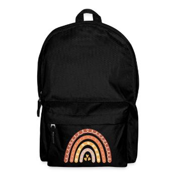 Boho Regenbogen - Rucksack - Schwarz - Vorne
