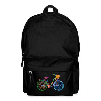 colorful bike, ladies bike, colors bike, ladies bike - Backpack - black - Front