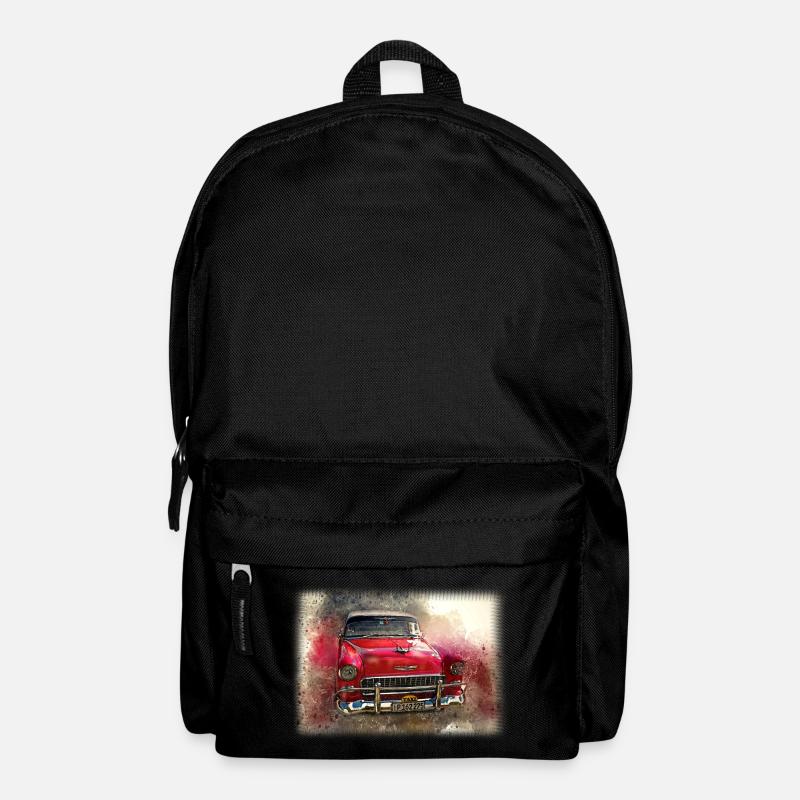 Nostalgic Old American Dream Car - Backpack - black