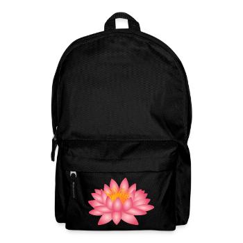 Yoga Lotusblume - Rucksack - Schwarz - Vorne
