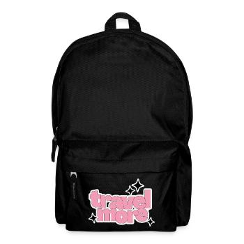 Pink Travel More - Rucksack - Schwarz - Vorne