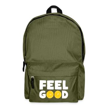 FEEL GOOD Lemons - Backpack - olive green - Front