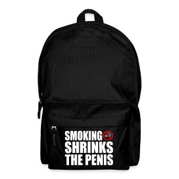 Smoking shrinks the penis - Rucksack - Schwarz - Vorne