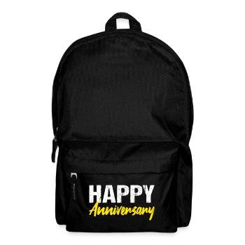 Happy Anniversary Jubiläum - Rucksack - Schwarz - Vorne