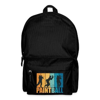 Paintball Paintballer Gotcha Vintage Cadeau - Sac à dos - noir - Devant