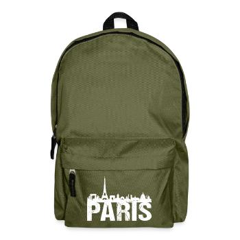Paris Skyline Frankreich Paris - Rucksack - Olivgrün - Vorne