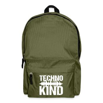 Techno Enfant Techno Musique - Sac à dos - vert olive - Devant