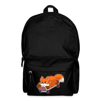 Fuchs Skater Skateboard - Backpack - black - Front