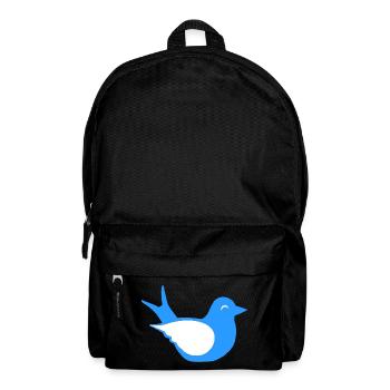 süße vögel babys, Sitzende mehlschwalbe - Rucksack - Schwarz - Vorne