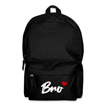 Bro Bruder Herz Brother Geschwister - Rucksack - Schwarz - Vorne