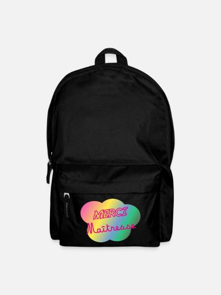 MAÎTRESSE. MAITRE. MERCI. MERCI MAÎTRESSE - Sac à dos - noir