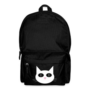 Cute cat, tomcat with heart-shaped nose - Backpack - black - Front