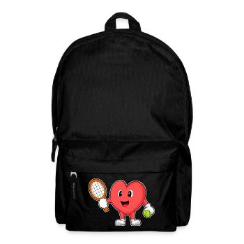 Raquette de tennis Heart Tennis - Sac à dos - noir - Devant