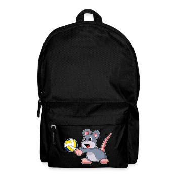Maus Volleyballspieler Volleyball - Rucksack - Schwarz - Vorne