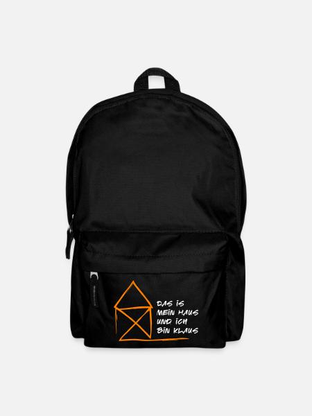Haus Klaus Nikolaus Weihnachten lustiger Spruch - Rucksack - Schwarz