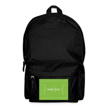 ANSTOSS Fußball Statement - Rucksack - Schwarz - Vorne