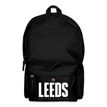 Leeds City Logo Grafik T-Shirt - Rucksack - Schwarz - Vorne