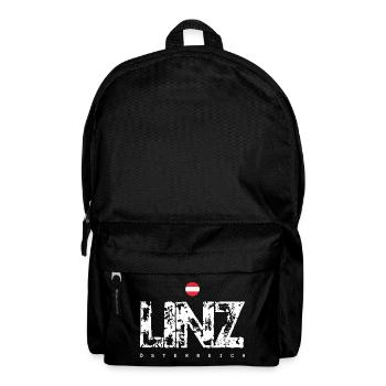 Linz Distressed City Text - Backpack - black - Front