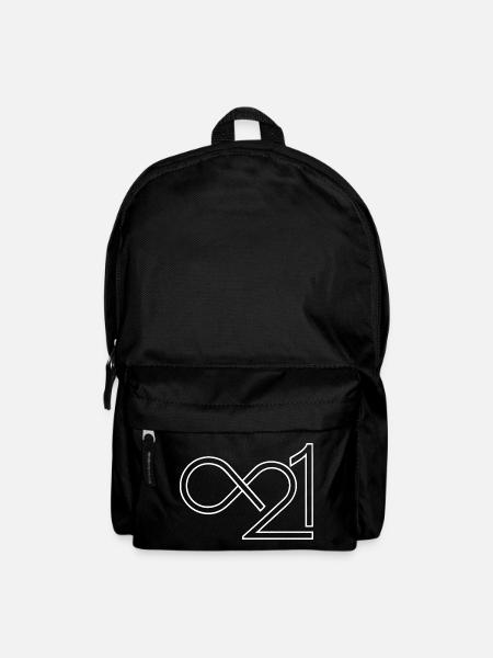 Bitcoin 21 Millionen Unendlich Minimalistisch - Rucksack - Schwarz