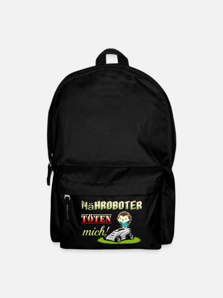 Mähroboter Töten Igel - Rucksack - Schwarz