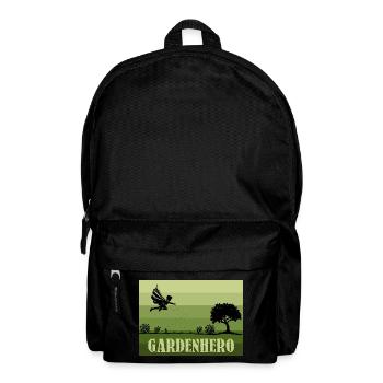 Rétro/Vintage Héros de jardin masculin - Sac à dos - noir - Devant