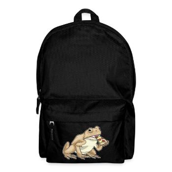 Frog Pizza - Backpack - black - Front