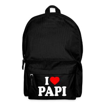 I love papi - Sac à dos - noir - Devant