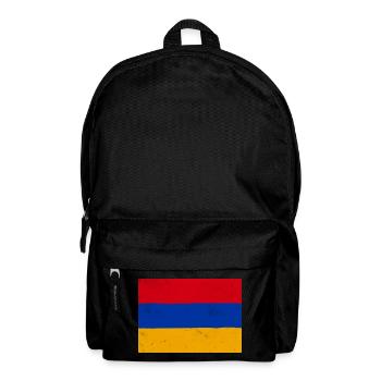 Flagge Armeniens – Symbol der Identität und des Nationalstolzes - Rucksack - Schwarz - Vorne