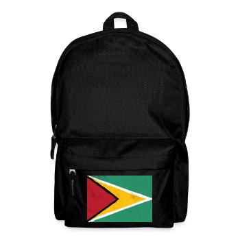 Drapeau du Guyana – Énergie dynamique - Sac à dos - noir - Devant