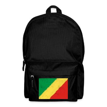 Flagge der Republik Kongo - Rucksack - Schwarz - Vorne