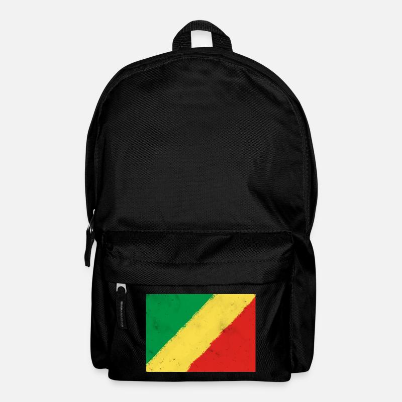 Drapeau de la République du Congo - Sac à dos - noir