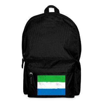 Flagge von Sierra Leone - Rucksack - Schwarz - Vorne